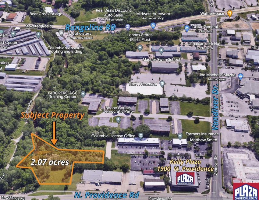 N. Providence (near Vandiver Dr.) Columbia, MO 65202